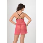Beruflic Pembe Tül Gecelik - 654
