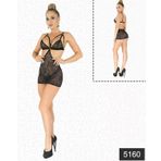 Beruflic Simli Likralı Dantel Babydoll