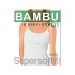 Beruflic Star 701 Kadın Bambu Ip Askılı Atlet - 2XL - Beyaz