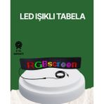 Beruflic USB Girişli Rgb LED Tabela Ayarlanabilir Parlaklık ve Kayan Yazı Özellikli - Renkli - standart
