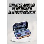 Beruflic Yeni Nesil Bluetooth Kulaklık Uzun Pil Ömrü El Fenerli Dijital Şarj Göstergeli - Çok Renkli