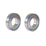 BERWENNY SUOFEILAIMU-EU 2PCS P2/P4/P5 High Speed Motor Bearings 6200/6300 ZZ/2RS/C3 Electric Motorcycle Rear Wheel Deep Groove Ball Bearing (Size : 6200-ZZ P5)