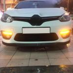 Bes Tuning Renault Fluence 2009-2012 Uyumlu Evrensel 2 Parça Astra H Model Ön Ek Tampon Dili Lip Esnek Karlık