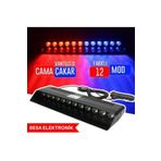 Besa Elektronik S12 Vantuzlu Kırmızı&Mavi Araba Çakarı, Çakmak Girişli
