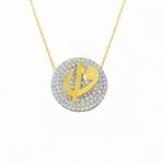 Besay Gold 14 Ayar Elif Vav Altın Kolye
