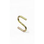 Beşel Gold S Kanca Seti - 10 Adet, Çok Amaçlı Metal Askı, Mutfak Gereçleri, Gardırop ve Banyo Düzenleyici, Şık Pirinç Görünümlü Dayanıklı Çelik Kanca (3.5cm, KÜÇÜK S)
