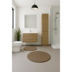 Besely 2'li Vizon Yuvarlak Yumuşak Kaymaz Taban Peluş Yıkanabilir Banyo Oturma Odası HALI(60X60 ve 80X80)