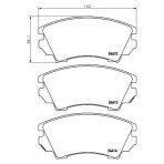 Beser 4149 Fren Balatası Ön Astra J 09- Insignia 08- Zafira C 11- Cascada 13- / Malıbu 12- / 9-5 10-