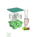 Besify Quencher 20-30-40 Oz Aksesuar 4 Bölmeli Kapaklı Silikon Buz Kalıbı