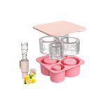 Besify Quencher Uyumlu 20-30-40 Oz Aksesuar 4 Bölmeli Kapaklı Silikon Buz Kalıbı