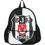 Beşiktaş Bjk 1903 Logo Desenli Suni Deri Anaokul Çantası