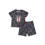 Beşiktaş Erkek Bebek Pijama Takımı Bisiklet Yaka Kısa Kol Reçme