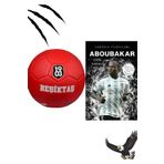 Beşiktaş Futbol Topu No:5 Kırmızı Abaoubakar Posterli Sticker Kitap