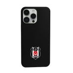 Beşiktaş Iphone 12 Pro Uyumlu Logo Siyah Telefon Kılıfı Siyah