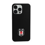 Beşiktaş Iphone 14 Pro Max Uyumlu Beşiktaş Logo Siyah Telefon Kılıfı Siyah