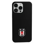 Beşiktaş Iphone 15 Uyumlu Logo Telefon Kılıfı Siyah