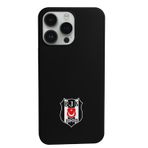 Beşiktaş Iphone 16 Pro Max Uyumlu Logo Siyah Telefon Kılıfı Siyah