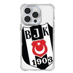 Beşiktaş Iphone 16 Pro Uyumlu Büyük Logo Telefon Kılıfı Siyah