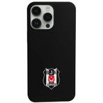 Beşiktaş Iphone 16 Uyumlu Logo Siyah Telefon Kılıfı Siyah