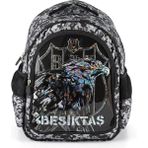 Beşiktaş Kartal Patch Çok Renkli Okul Çantası Tekli 3 Bölmeli Ergonomik Sırt Desteği 23342