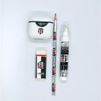 Beşiktaş Lisanslı 4 Parça Kırtasiye Seti | Taraftar Kalemtıraş, Silgi, Kurşun Kalem ve Roket Silgi | Okul ve Günlük Kullanım Için Hediyelik Paket