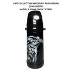 Beşiktaş Lisanslı Çubuklu Çelik Matara Suluk 500 ml - Taraftar Termos Matara