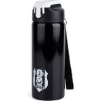 Beşiktaş Lisanslı Logolu Pipetli Çelik Matara 600ML - Siyah