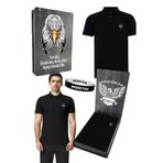 Beşiktaş Lisansli Siyah Polo T-Shirt Uv Kutu Ve Bileklik Hediyeli
