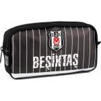 Beşiktaş Me Team Ince Çubuk Desenli Suni Deri Kalem Çantası