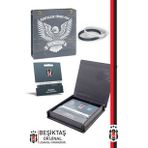 Beşiktaş Orijinal Lisanslı 2'li Siyah-Beyaz Silikon Bileklik Hediyelik Ahşap Kutulu