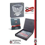Beşiktaş Orijinal Lisanslı 3'lü BJK Silikon Çocuk Bileklik Hediyelik Ahşap Kutulu