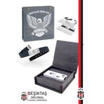 Beşiktaş Orijinal Lisanslı Fashion Ayarlanabilir Bileklik Hediyelik Ahşap Kutulu