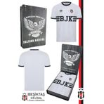 Beşiktaş Orijinal Lisanslı Nostalji Beyaz Bjk Çocuk Forma Kişiye Özel Hediyelik Ahşap Kutu