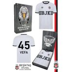 Beşiktaş Orijinal Lisanslı Nostalji Beyaz Bjk Kişiye Özel Çocuk Forma Hediyelik Ahşap
