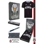 Beşiktaş Orijinal Lisanslı Nostalji Siyah Çocuk Forma + Tükenmez Hybrit Kalem Set Hediyelik Set