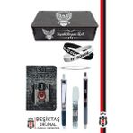 Beşiktaş Orijinal Lisanslı Premium Kalem Bileklik Bloknot Silgi Hediyelik Set - Beyaz