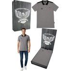 Beşiktaş Orijinal Lisanslı Umbro Gri Polo T-shirt Lazer Kutu Hediyeli