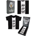Beşiktaş Orijinal Siyah Bebek T-Shirt Kişiye Özel Hediyelik Ahşap Kutulu - 6 - 9 Ay