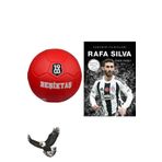 Beşiktaş Premıum Futbol Topu No:5 Kırmızı Rafa Sılva Posterli Sticker Kitap