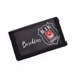 Beşiktaş Resmi Lisanslı Spor Cüzdan, Siyah Renk, BJK Logo Baskılı, Fermuarlı Bölmeli, Kulüp Temalı