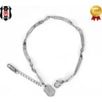 Beşiktaş Singapur Çelik Bileklik Unisex Tasarım 19 cm Paslanmaz Çelik ile Uzun Ömürlü