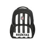 Beşiktaş Siyah - Beyaz Erkek Çocuk Sırt Çantası 25339-BEŞİKTAŞ ÇUBUKLU OKUL ÇANTASI