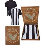 Beşiktaş umbro çubuklu forma hediyelik ahşap kutulu yıldızlı - 5 - 6 Yaş - Siyah - Beyaz