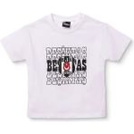 Beşiktaş Unisex Lisans Tişört Bisiklet Yaka Kısa Kol - Beyaz - 18 - 24 Ay