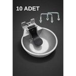 besimarket Alüminyum Kırılmaz Hayvan Suluğu (10 adet) - 2.5 litre - Büyükbaş Hayvan Suluğu - İnek Suluğu
