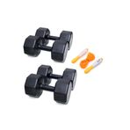 Besinistanbul PS SPOR 2 ÇİFT DAMBIL SETİ = 7 KG X 2 ADET- 10 KG X 2 ADET + SAYAÇLI ATLAMA İPİ SİYAH