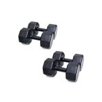 Besinistanbul PS SPOR 2 ÇİFT DAMBIL SETİ = 7 KG X 2 ADET- 10 KG X 2 ADET SİYAH