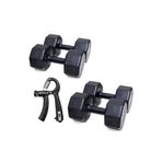 Besinistanbul PS SPOR 2 SET DAMBIL = 7 KG X 2 ADET- 10 KG X 2 ADET + AYARLANABİLİR SAYAÇLI EL YAYI SİYAH