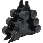 Besinistanbul Ps Spor 3 Çift Dambıl Set 3kg + 4kg + 5kg + Stand - 24 kg - Siyah