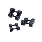 Besinistanbul PS SPOR 3 ÇİFT DAMBIL SET 5KG + 7KG + 9KG SİYAH